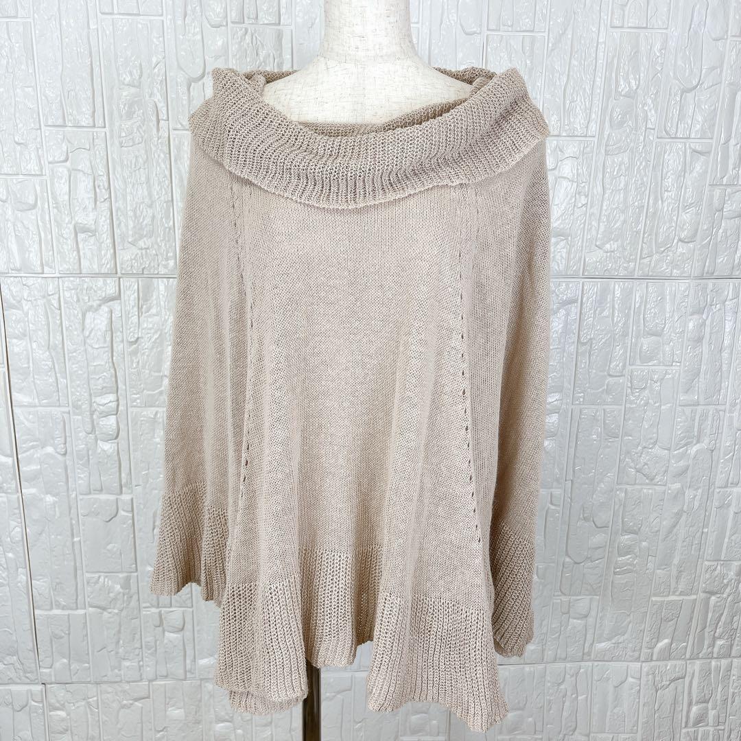 スピックアンドスパン 麻100 ケープ 美品 羽織って上品◎ 【1226】拍卖