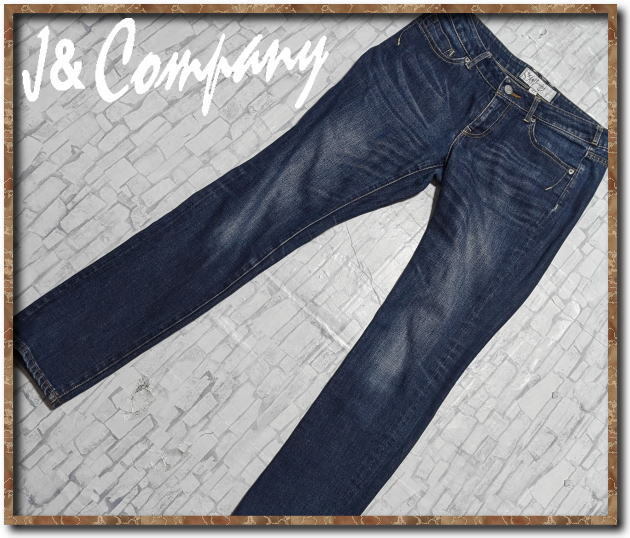 ☆J&Company ジェイアンドカンパニー ラインストーン付きデニムパンツ☆拍卖