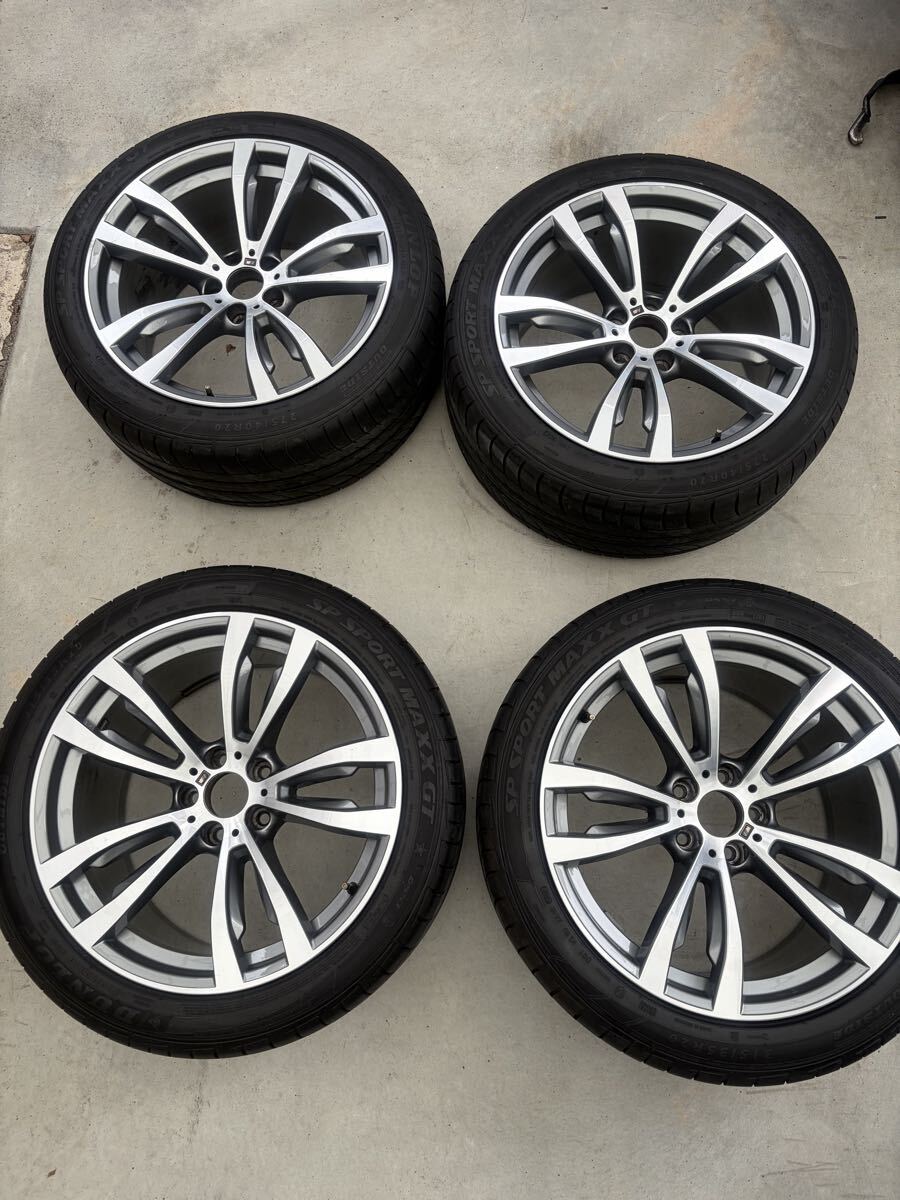 ★BMW純正★F15 X5純正20インチ ダンロップタイヤ 275/40 315/35 PCD120 綺麗 溝あり♪♪拍卖