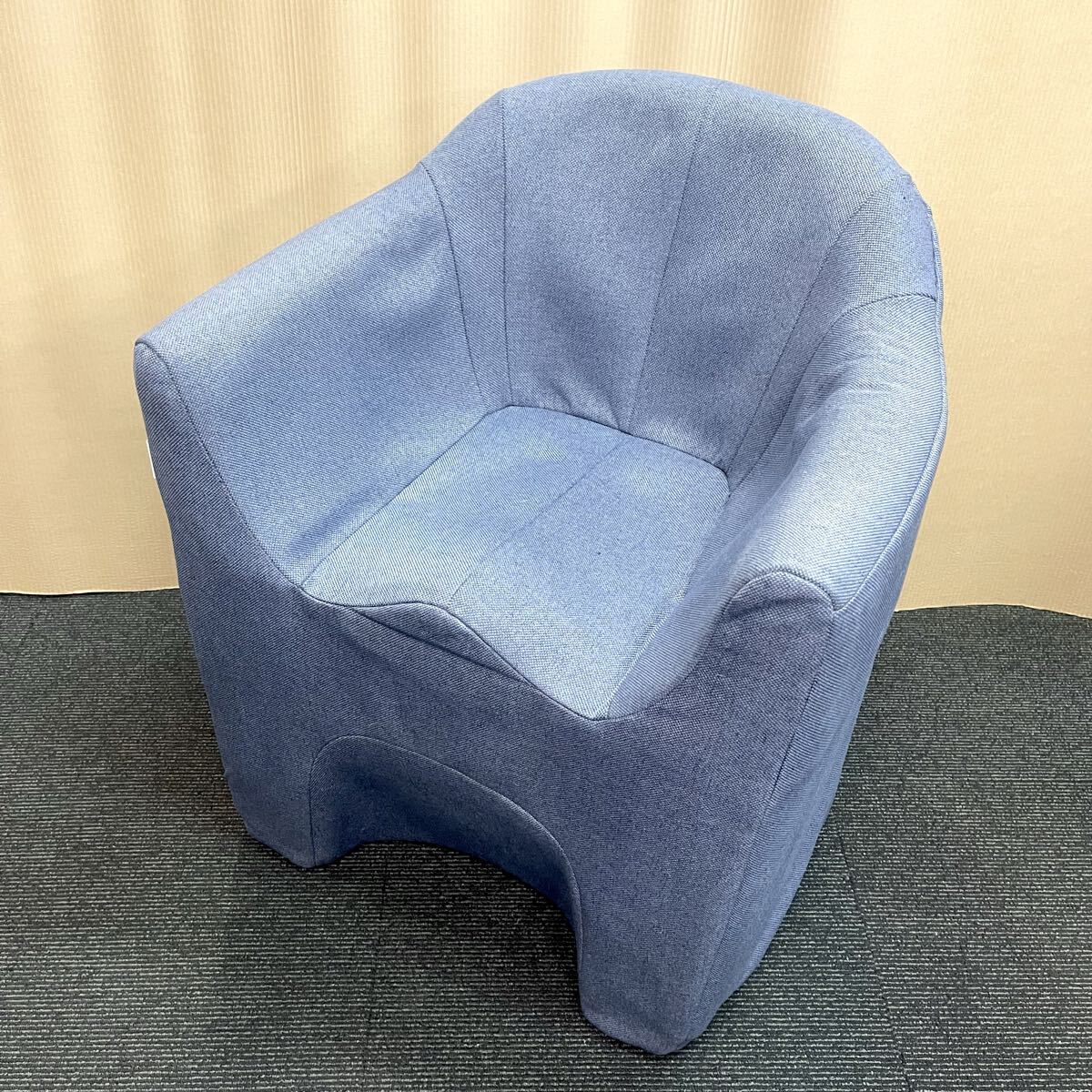 ★☆美品!明光ホームテック 座椅子生活 軽すぎる万能イス カルラ ハイチェア マジかるソファ イリス 色:ブルーグレー拍卖