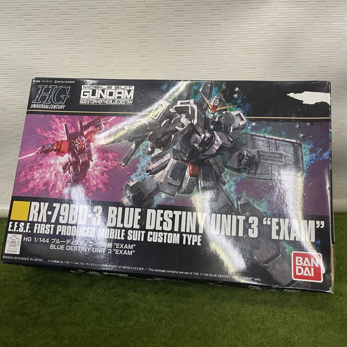 ★☆未組立保管品 BANDAI/バンダイ プラモデル/ガンプラ HG 1/144 RX-79BD-3 ブルーディスティニー3号機 EXAM拍卖