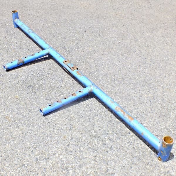 群馬】イセキ デプスビーム 2m 尾輪 車輪 取付 金具 アタッチメント 部品 パーツ 中古 トラクター ロータリー ビリン デプス 200cm 2000mm拍卖