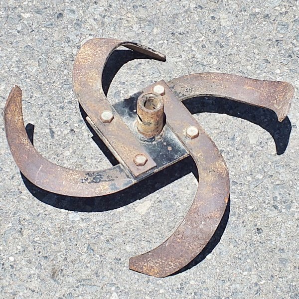 群馬】耕運機/管理機 耕うん爪 片側 中古 280mm 丸角 部品 パーツ 耕うん 耕耘 ロータリ 替え刃 替刃 補助爪 交換爪 発送可 倉庫保管 交換拍卖