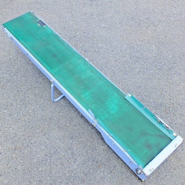 【群馬】ミツワ 枝豆選別機用 昇降コンベア GS-2 単相100V ベルト幅約 300mm 中古 ベルト コンベア 昇降機 リフト リフター マツモト 松本拍卖