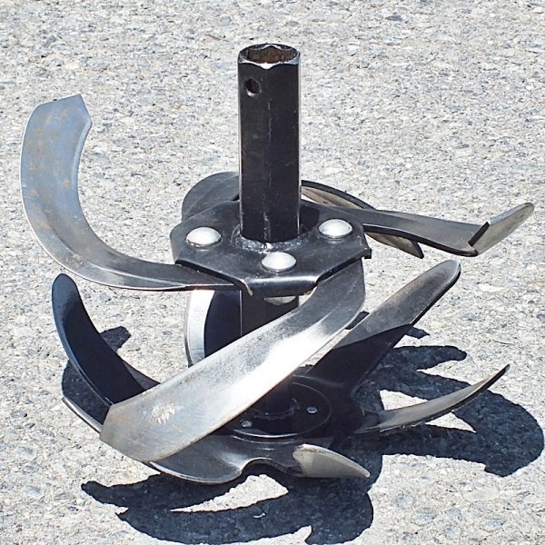 【群馬】マメトラ 耕耘機/管理機 耕うん爪 片側 右側 中古 もみじ刃 約270mm ナタ爪 290mm 六角 部品 パーツ 耕うん ロータリ 替え刃 替刃拍卖