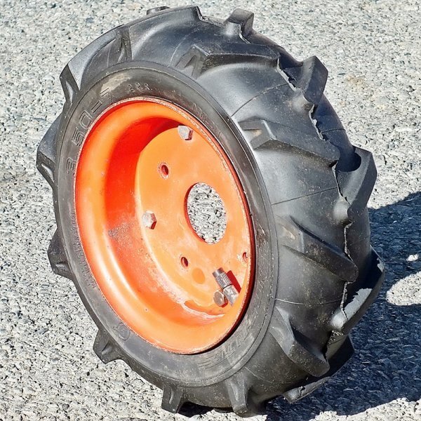 【群馬】チェンシン 耕耘機/管理機 ホイール付 タイヤ 3.50-7 2PR 1本 中古 部品 パーツ 交換 農機用 農耕用 農業用 耕うん用 耕運 ホイル拍卖
