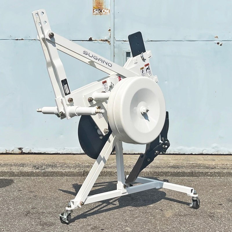 【富山】美品 スガノ プラソイラー S451C SUGANO キャスター付き プラウ ソイラー トラクター 土壌 改良 白い農機 倉庫内保管 北陸 中古拍卖