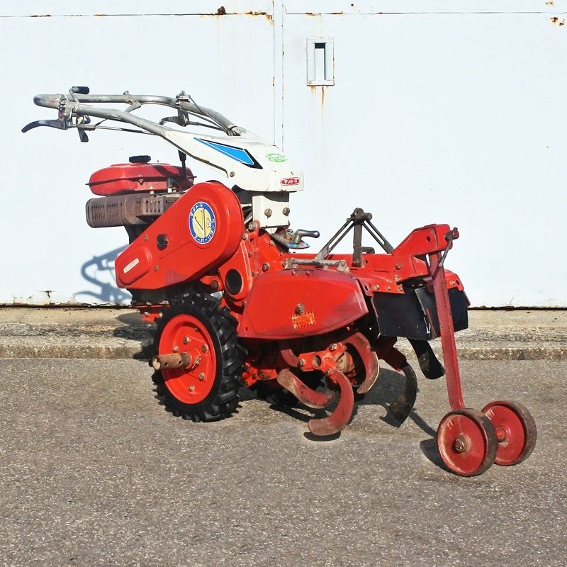 【富山】マメトラ 管理機 SRV4D 未整備 作業幅約33㎝ 7馬力 補助輪 耕運機 耕うん機 ガソリン 畝立て うね 家庭菜園 ハウス 倉庫保管 中古拍卖