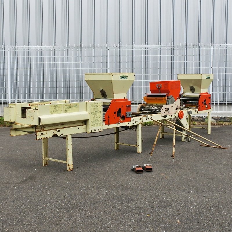 【宮城】みのる産業 土入れ機 LSPA-1 覆土機 LSPA-2 電動ポット薄まき播種機 LSPE-3 播種機 100V ポット苗 成苗 種まき 中古 東北 倉庫保管拍卖