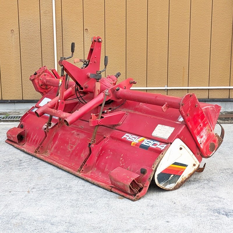 【栃木】ヤンマー ロータリー RSL1804 作業幅1800㎜ 180㎝ トラクター 耕運 耕耘 耕うん アタッチメント パーツ 水田 畑 YANMAR 倉庫 中古拍卖