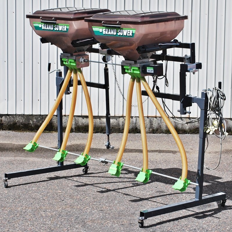 【新潟】タイショー 電動 肥料散布機 グランドソワー UH110MT 中古 有線 リモコン ソワー 散布機 ロータリー 肥料 堆肥 石灰 リア 倉庫保管拍卖