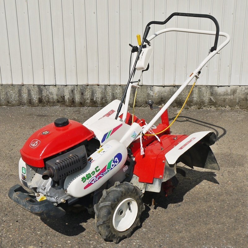 【新潟】イセキ 管理機 KCR63 うねっこ 説明書付き 爪幅約450mm 正転 逆転 約6馬力 小型 中古 耕うん機 耕耘機 畝立て 土あげ 倉庫保管拍卖