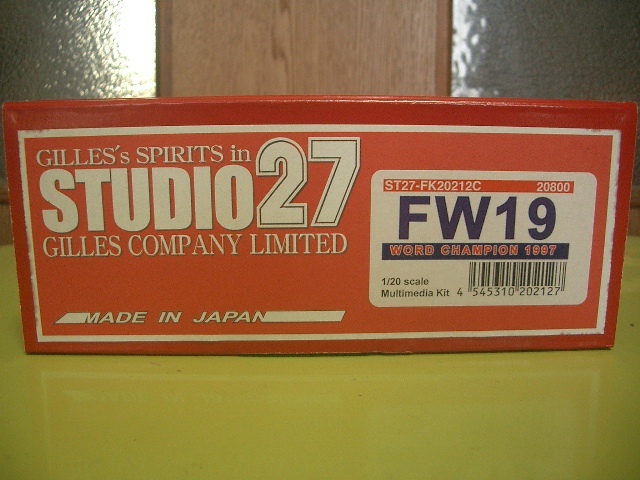■1/20 スタジオ27 ウィリアムズ FW19 ロスマンズデカール付き拍卖