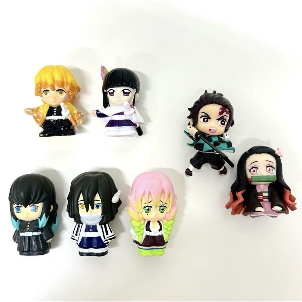 〈鬼滅の刃〉フィギュア 7体セット◎ADVERGE MOTION 炭治郎 禰豆子◎指人形 無一郎 蜜璃 伊黒◎すくい人形 善逸 カナヲ拍卖