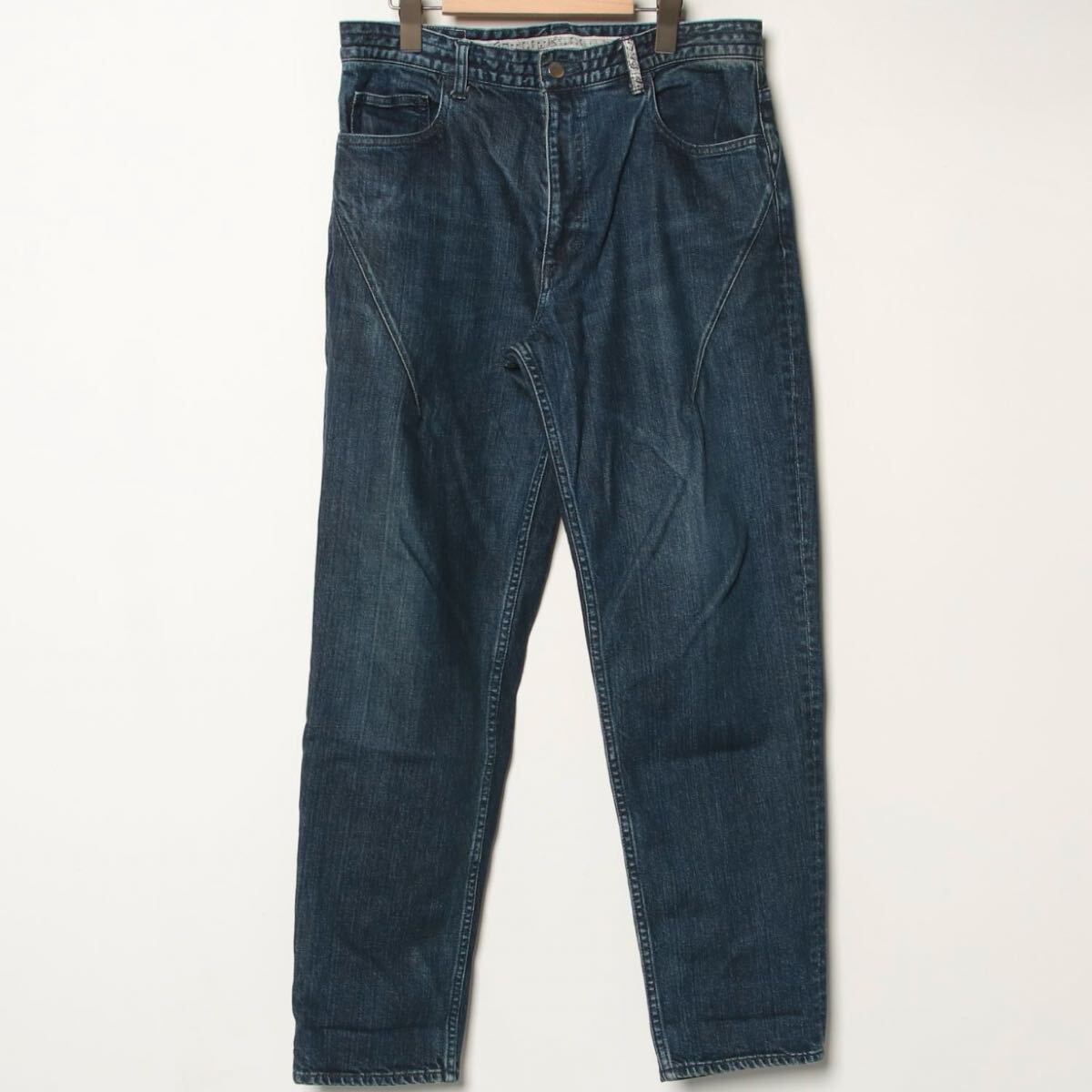 希少 レア ベルトループ パイソン柄 ヘビ柄 ナンバーナイン n(n) BY NUMBER (N) INE 加工 デニム M ボトムス Gパン拍卖