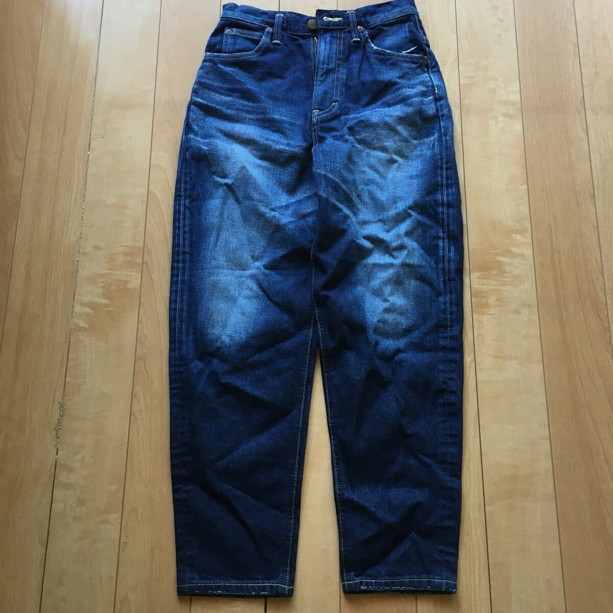 リー スタンダードワードローブ テーパードパンツ 定価14300円 245-1-16 レディース XS インディゴ拍卖