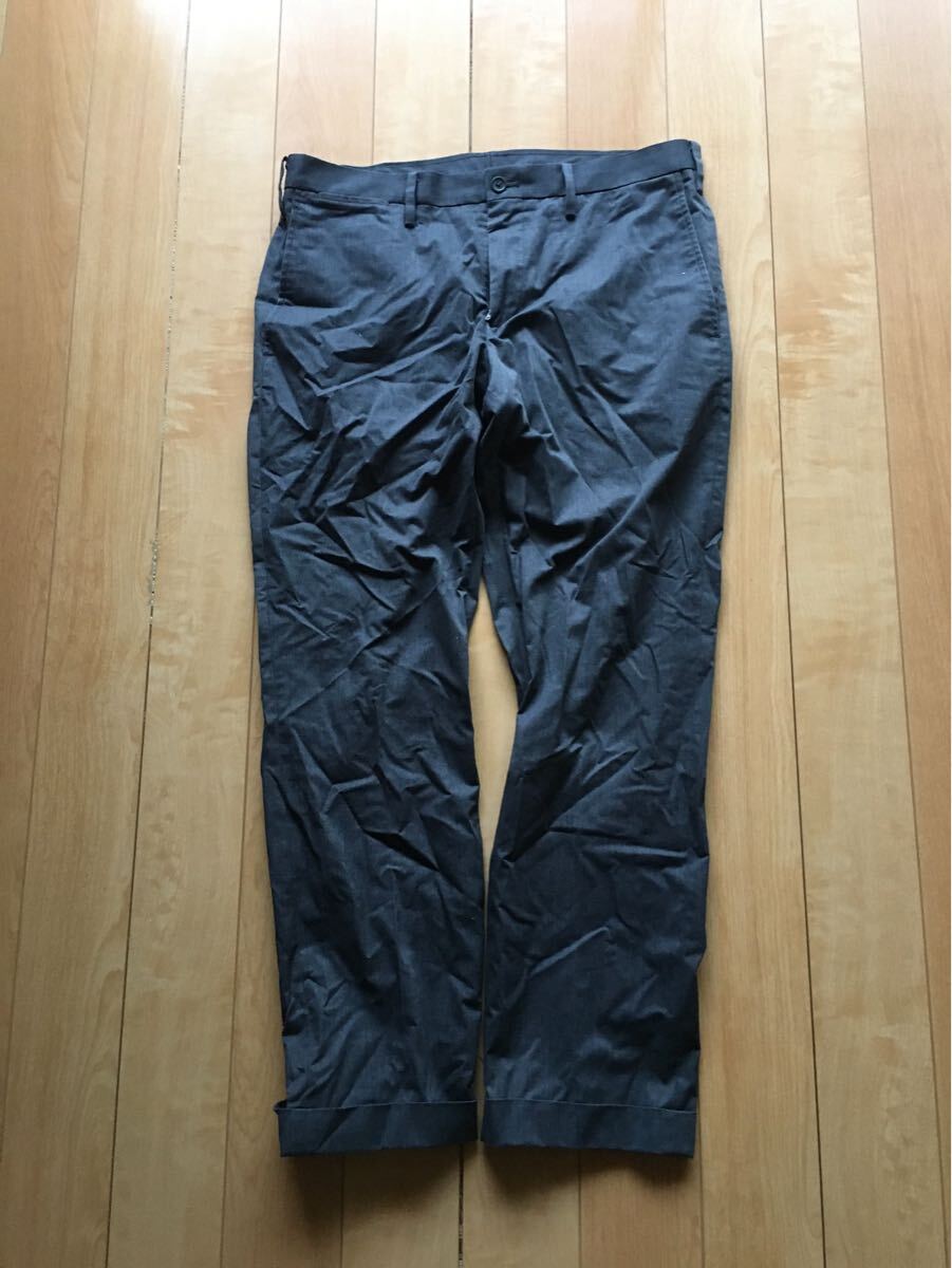 無印良品 スラックスパンツ 249-1-3 メンズ 85 ダークグレー拍卖