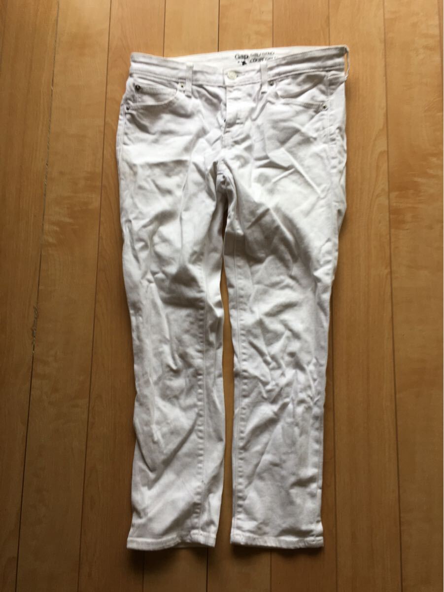 ギャップ ガールフレンド クロップドパンツ 252-1-15 レディース 70 ホワイト拍卖
