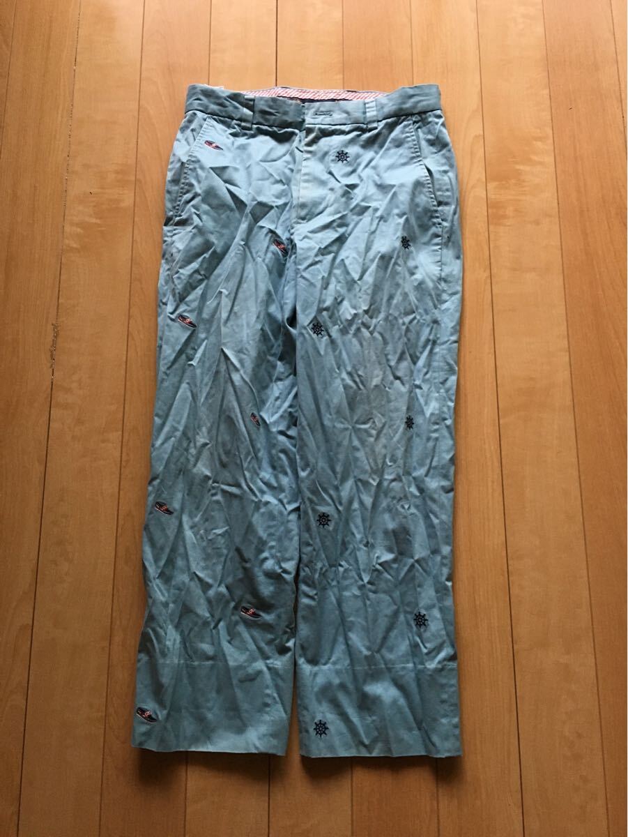 ブルックスブラザーズ 刺繍チノパン 253-1-22 メンズ W30 ブルー拍卖