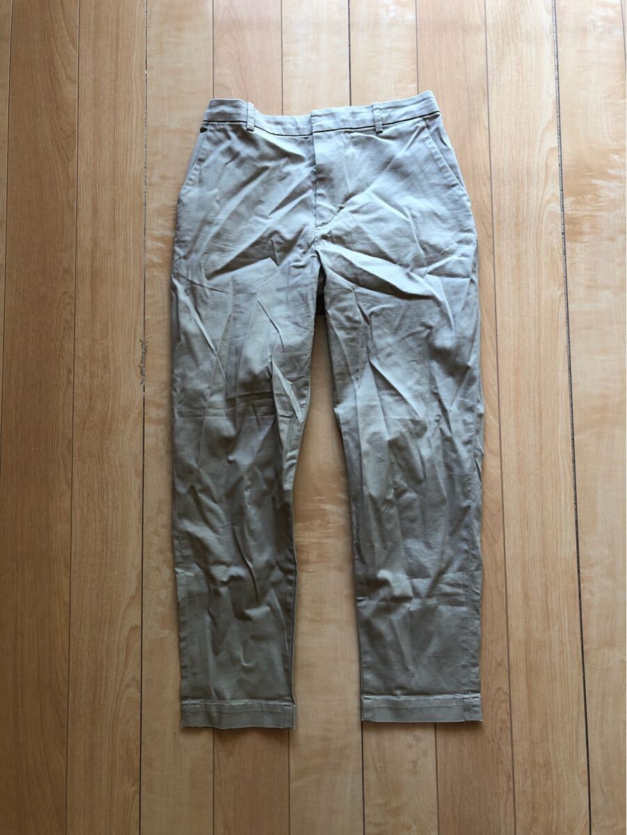 ユニクロ EZYチノアンクルパンツ 253-1-36 レディース M ベージュ拍卖