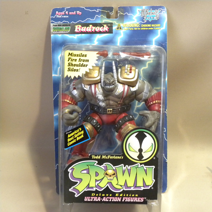 【未開封品】1990年代 当時物 マクファーレントイズ スポーン バッドロック a ( Vintage McFarlane Toys Spawn Badrock Action Figure )拍卖