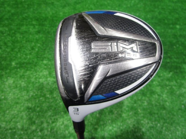 GK鈴鹿☆ 中古095 【レフティ】テーラーメイド★SIM MAX(シムマックス)★TENSEI BLUE TM 50(JP)★SR★15度★3W★左★拍卖