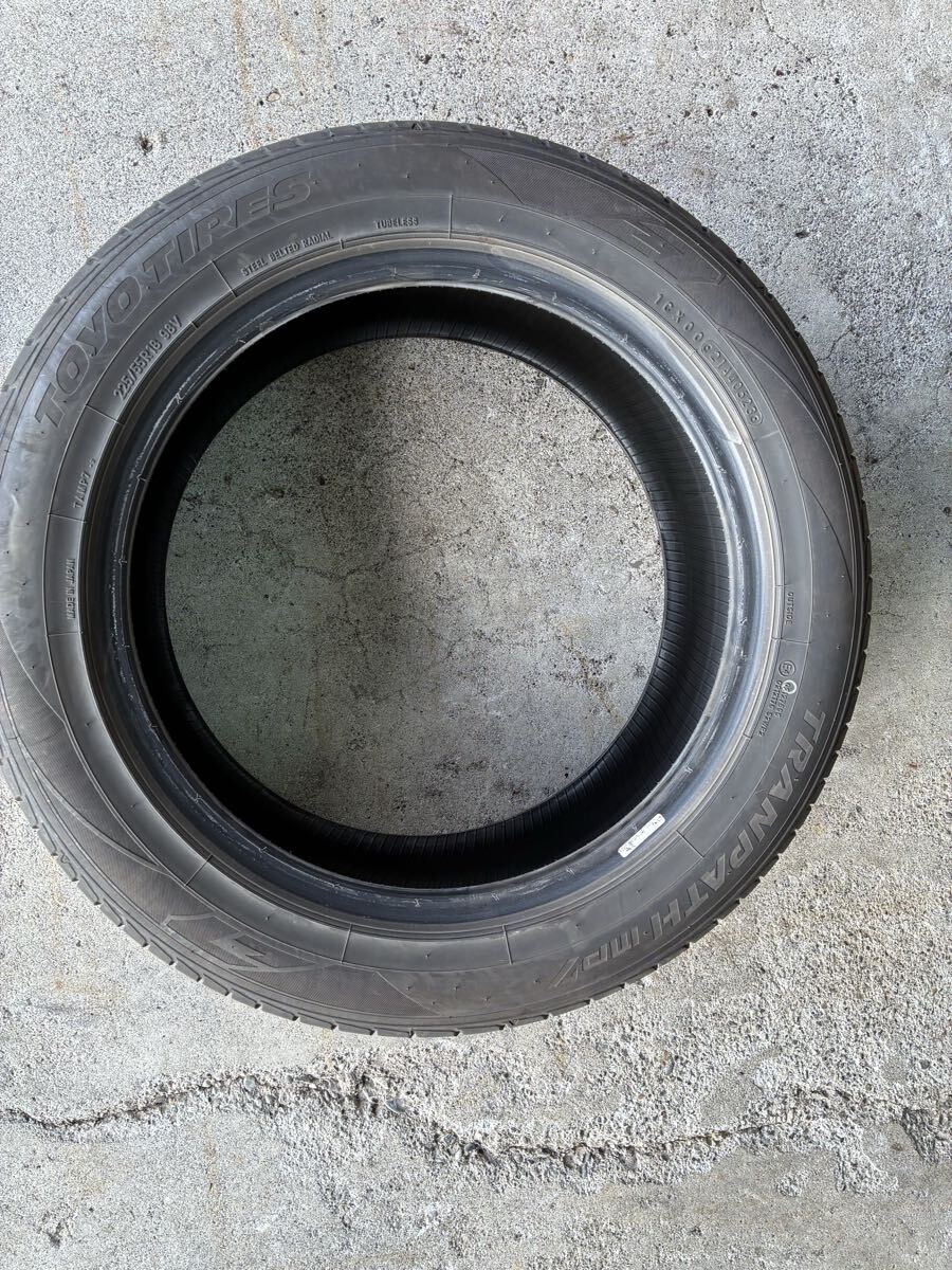225/55R18 トーヨー トランパス MP7 2023年製 1本 中古 直接引取可 北海道江別市拍卖
