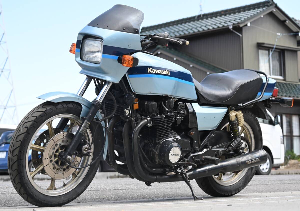 K1149 当時物 Z1100R エンジン実働 ベース 0004 検) Z1000R Z1000GP Z1100GP拍卖