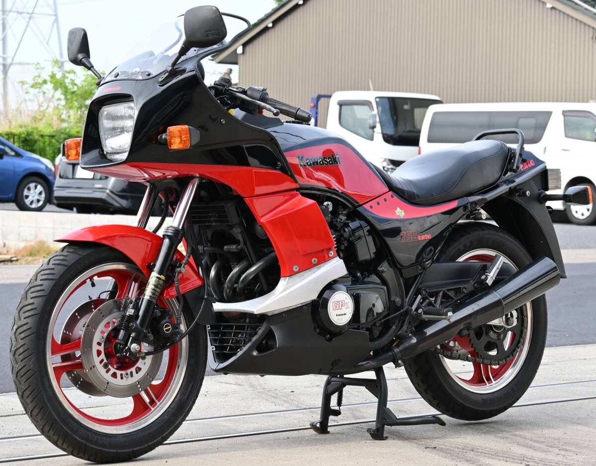 K1249 当時物 GPZ750 ターボ 書類付き レストアベース 0010 検) ZX750E GPZ750F GPZ1100拍卖