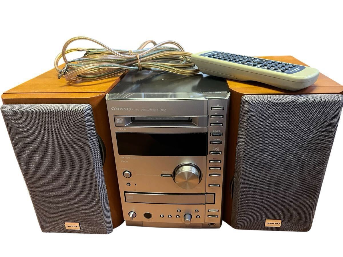 通電確認 ONKYO FR-155A D-02A オンキョー システムコンポ MD拍卖