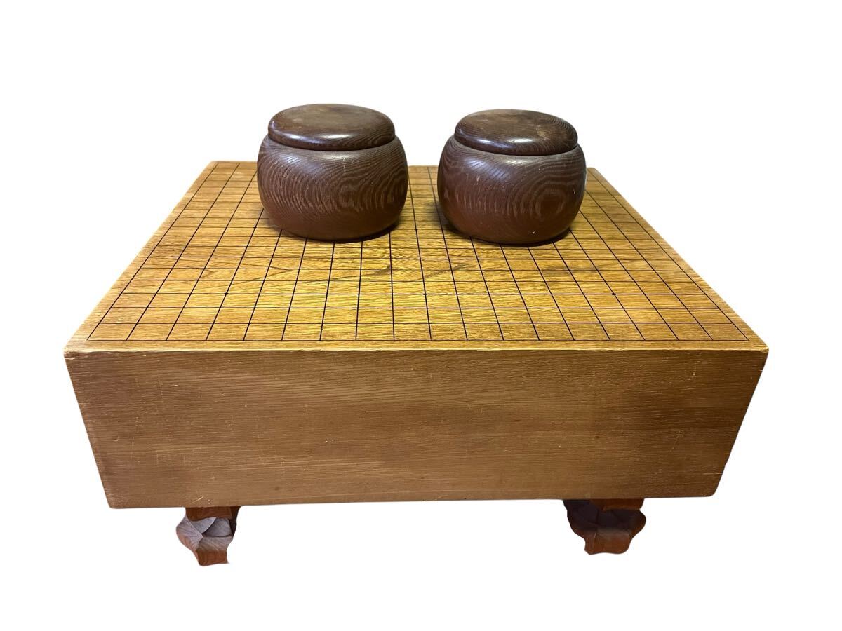 碁石 囲碁 囲碁盤 碁盤 囲碁セット 木製 天然木 脚付拍卖