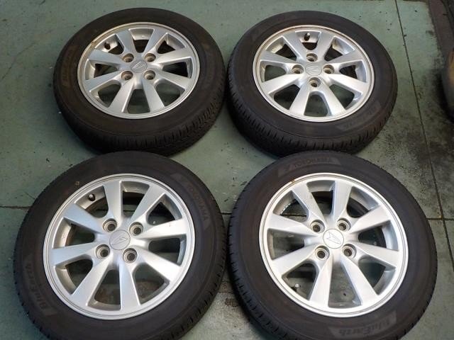 ◆155/65R14 ヨコハマ・ブルーアース 4本セット ダイハツ純正アルミ付【個人宅宛発送不可】◆L-4-R拍卖