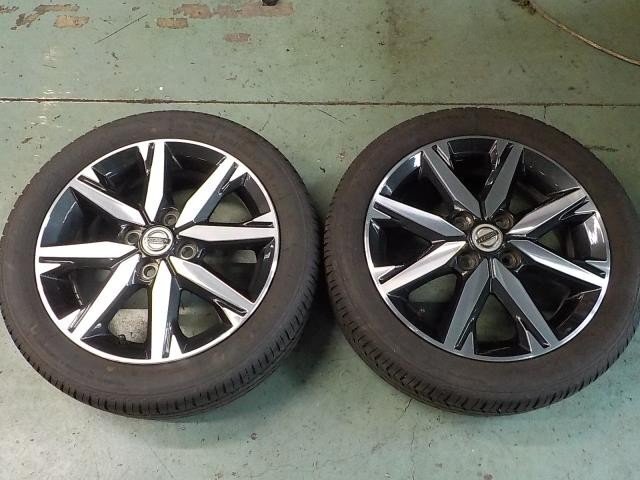 ◆B21Wデイズ純正 15インチアルミ 2本セット 残5mmタイヤ付 【個人宅宛発送不可】◆L-4-R拍卖