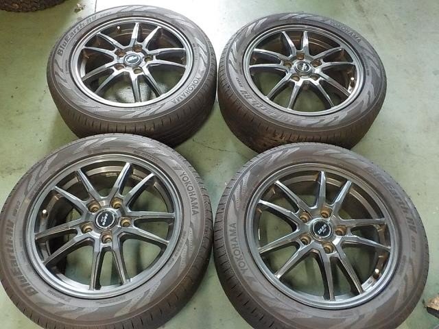 ◆205/55R16 ブルーアース 2024年 16インチ社外アルミ付 4本セット【個人宅宛発送不可】◆L-4-R拍卖