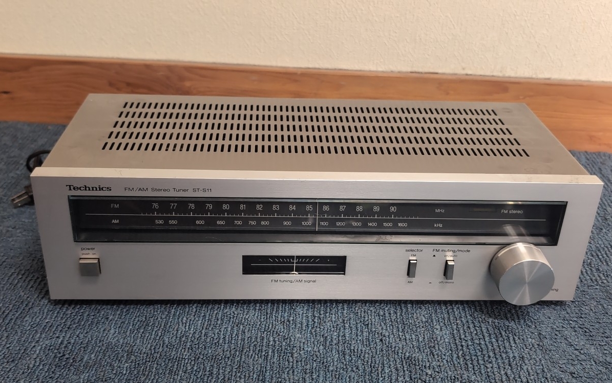 【通電確認】Technics ST-S11 FM/AM STEREO TUNER拍卖