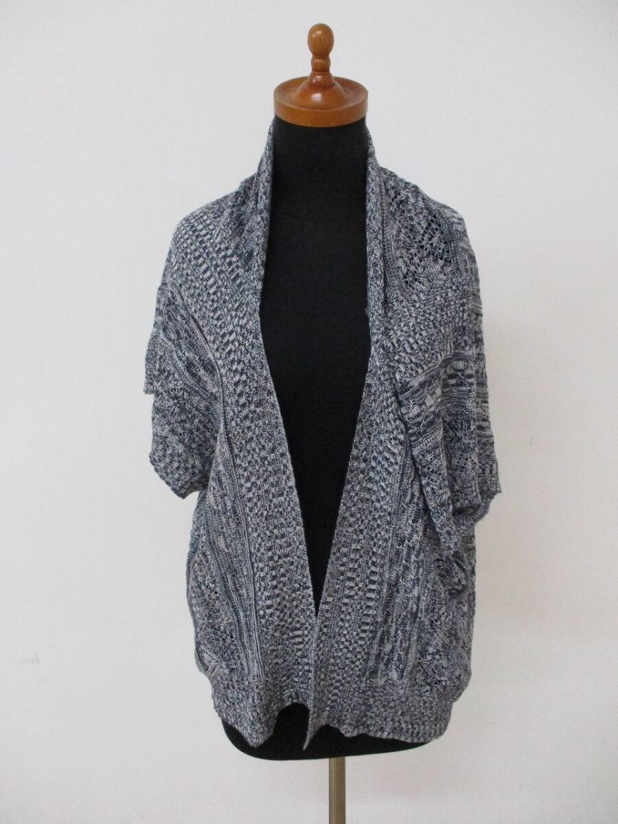 カーディガン 透かし模様 Mサイズ 【中古】拍卖