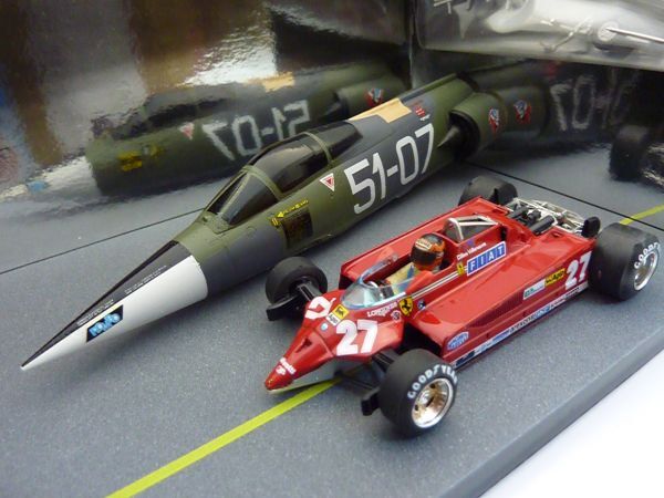 ●BRUMM1/43F1'81フェラーリ126CK/F-104StarFighterG.ビルヌーブ拍卖