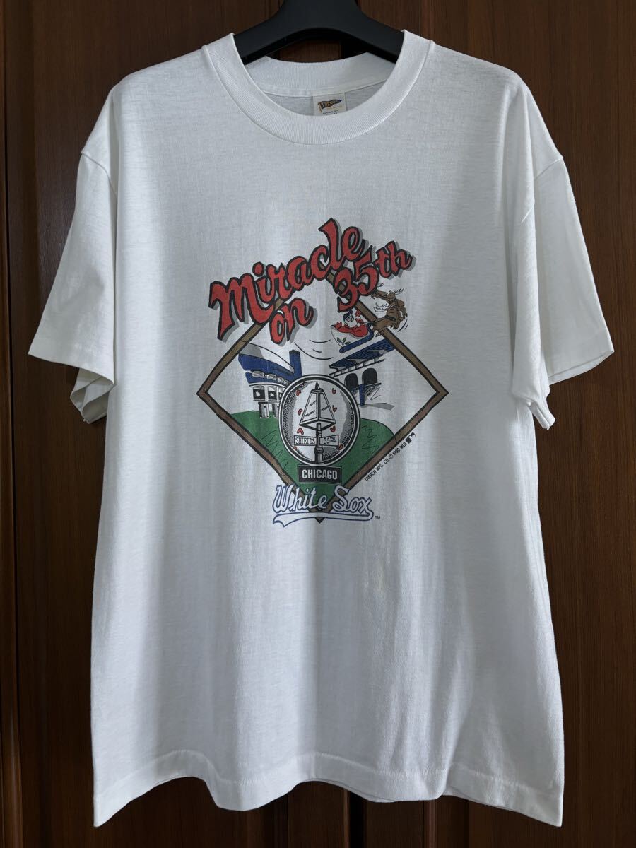 White Sox ホワイトソックス 1990 Tシャツ シングルステッチ アメリカ製 XL拍卖