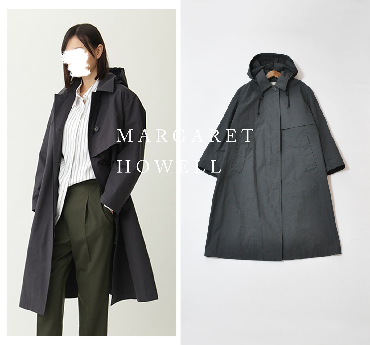 MARGARET HOWELL マーガレットハウエル PROOFED COTTON COATING コート拍卖
