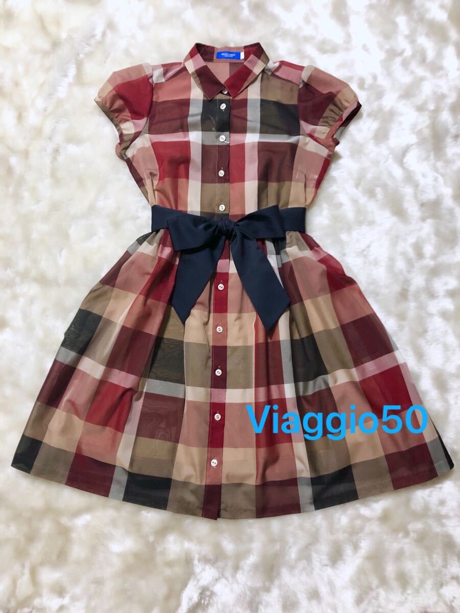 【新品 タグ付】ブルーレーベルクレストブリッジ シースルーシャツワンピース拍卖