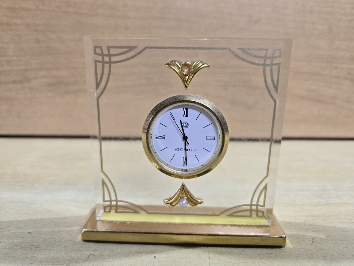 MIKIMOTO ミキモト 置き時計 クォーツ ジャンク品拍卖