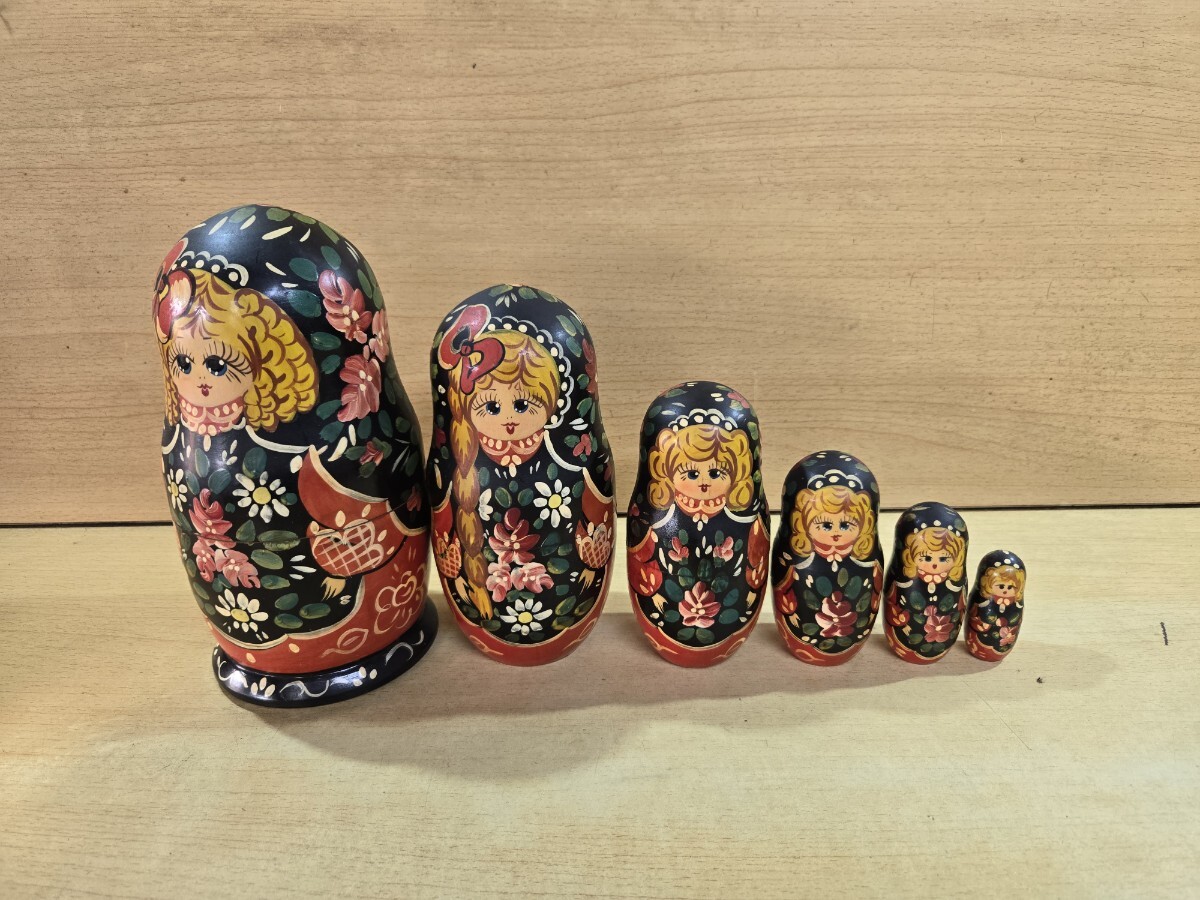 マトリョーシカ人形 ロシア 民芸品 アンティーク 置物拍卖