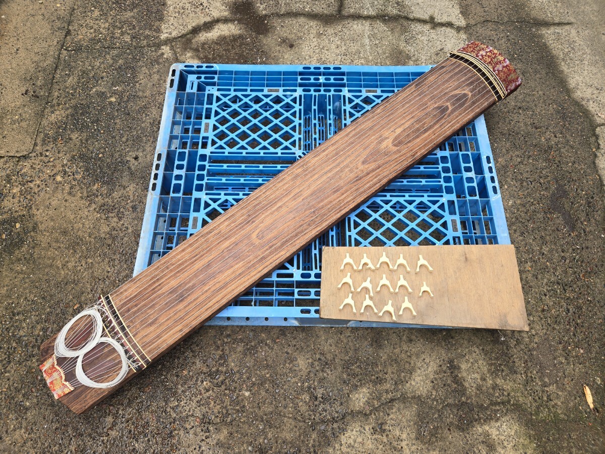 ① 琴 弦楽器 13弦 和楽器 中古品拍卖