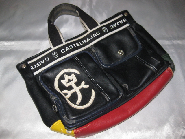 ★爆安★USED品★男女兼用★大容量★CASTEL BAJAC/トート★ブラック★拍卖