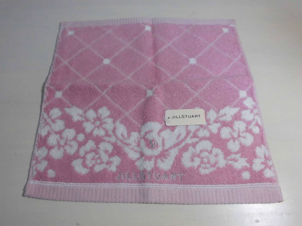 送料140円~ JILLSTUART ジルスチュアート タオルハンカチ 花柄 刺繍 ピンク no240428拍卖