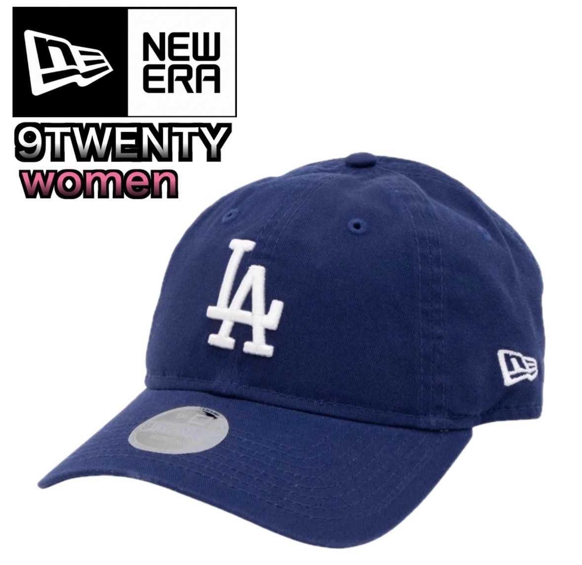 ニューエラ キャップ 帽子 LA ドジャース ブルー 920 柔らか レディースサイズ 女性 刺繍ロゴ 調整可 NEWERA 9TWENTY WOMEN 新品拍卖