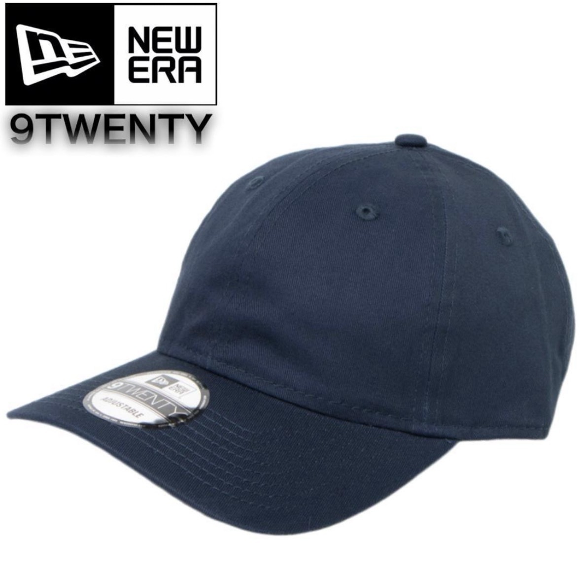 ニューエラ キャップ 9TWENTY 無地 NE201 ディープネイビー ベースボールキャップ 柔らか クロスストラップ 調節可 NEWERA 9TWENTY 新品拍卖
