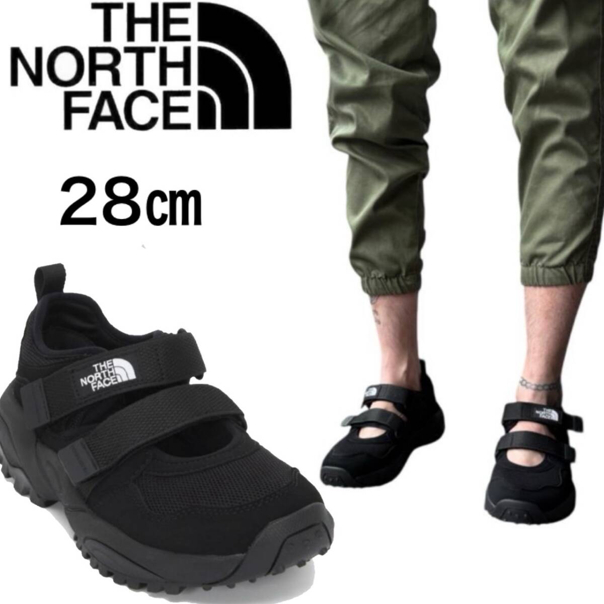 ザノースフェイス 靴 NS98Q13K/J/L スニーカーサンダル ブラック×ブラック 28cm 男女兼用 アウトドア THE NORTH FACE SNEAKER SANDAL 新品拍卖