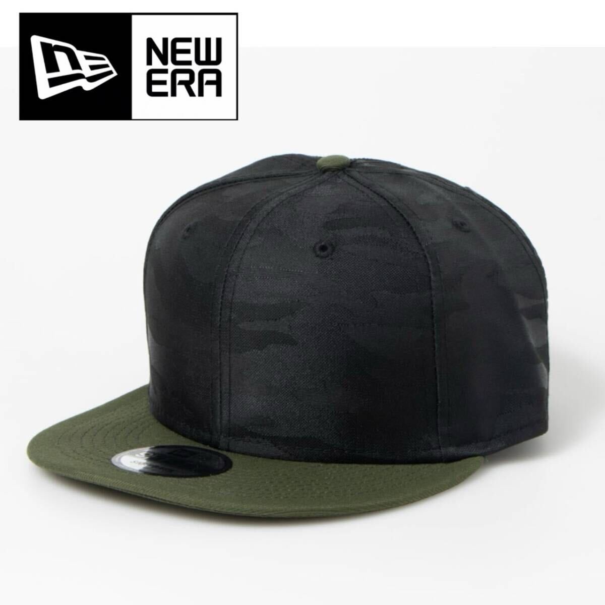 ニューエラ キャップ 帽子 9FIFTY 無地 NE407 ブラックアーミーカモ フラットバイザー スナップバック 男女 NEWERA 9FIFTY CAP 新品拍卖