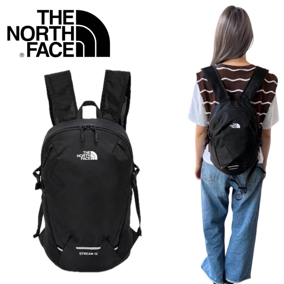 ザ ノースフェイス リュック カバン バックパック NM2SR11A/C ブラック 12L 通学 メンズ レディース THE NORTH FACE STREAM 12 新品拍卖